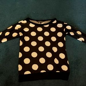 Black and White Polkadot Sweater